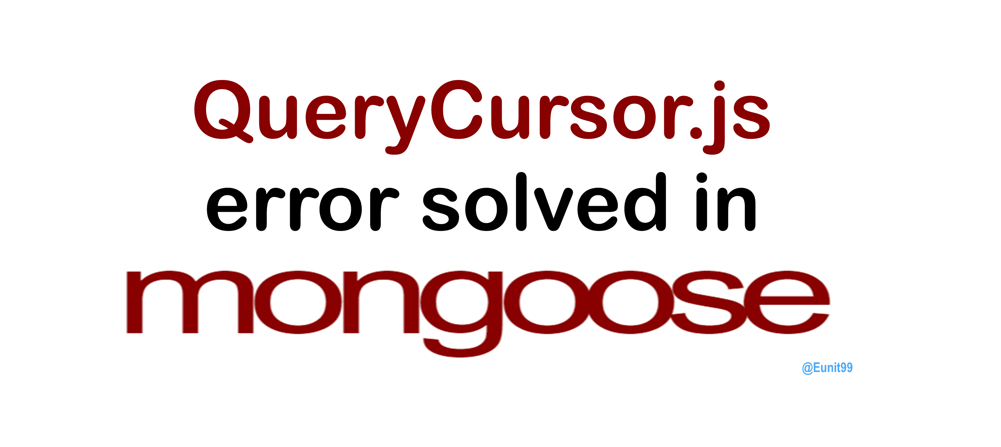 How to Solve QueryCursor.js Mongoose error with NVM